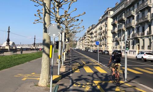 U Cyclable Rive Gauche - Rive Droite et Pont du Mont-Blanc